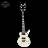 Full front of Dean USA Custom Shop Cadillac Classic White.