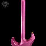 Back of neck of ESP USA M-II NTB Floyd Rose Gold Hardware Disco Pink Sparkle SD2.