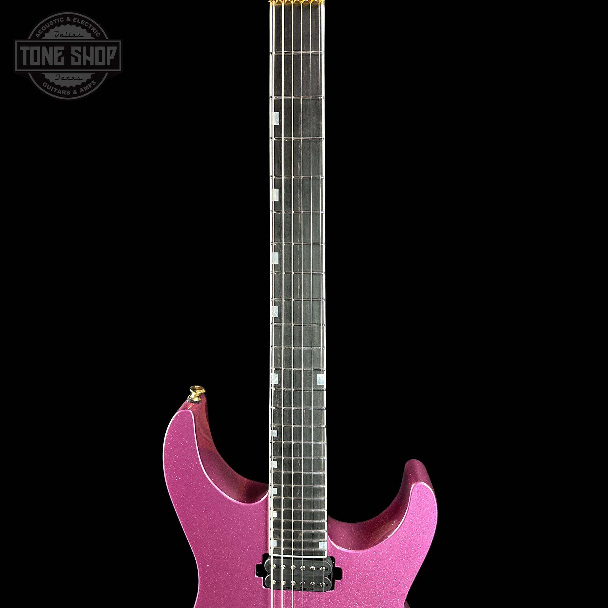 ESP USA M-II NTB Floyd Rose Gold Hardware Disco Pink Sparkle ESP USA M-II NTB Floyd Rose Gold Hardware Disco Pink Sparkle