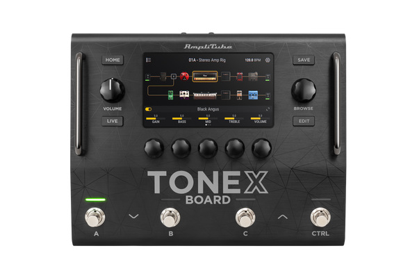 Top of IK Multimedia TONEX BOARD Amp Modeler and Multi-Effects Processor.