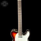 Fretboard of Fender Custom Shop 1960's Telecaster Custom Journeyman Relic Chocolate 3 Tone Sunburst.