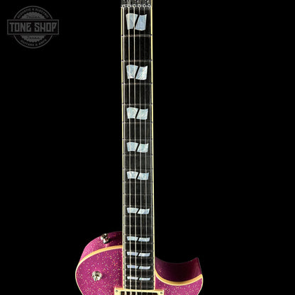 Fretboard of ESP USA Eclipse Disco Pink Sparkle.