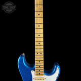 Fretboard of Fender Custom Shop 1969 Stratocaster Journeyman Relic Blue Sparkle.
