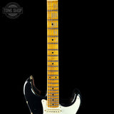 Fretboard of Fender Custom Shop 1957 Stratocaster Relic Black AAA Maple Neck.