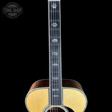 Fretboard of Martin Custom Shop OM 45 Style Adirondack/Exceptional Broad Figure Koa.
