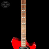 Fretboard of Powers Electric A-Type Select Ghost Flame Signal Red PF42 CamTail.