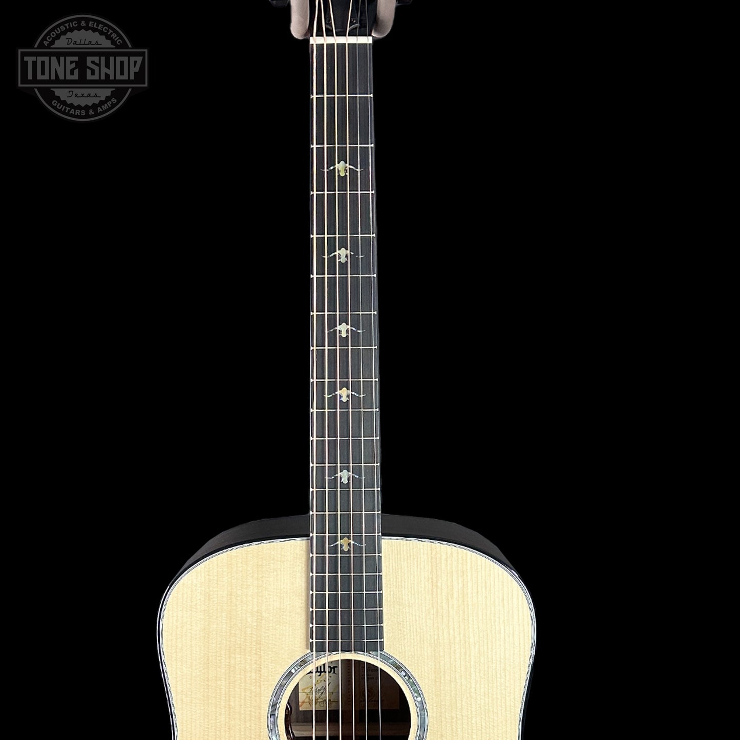 Fretboard of Taylor Custom TSG Anniversary Dread Adirondack / Indian Rosewood 1207235012.