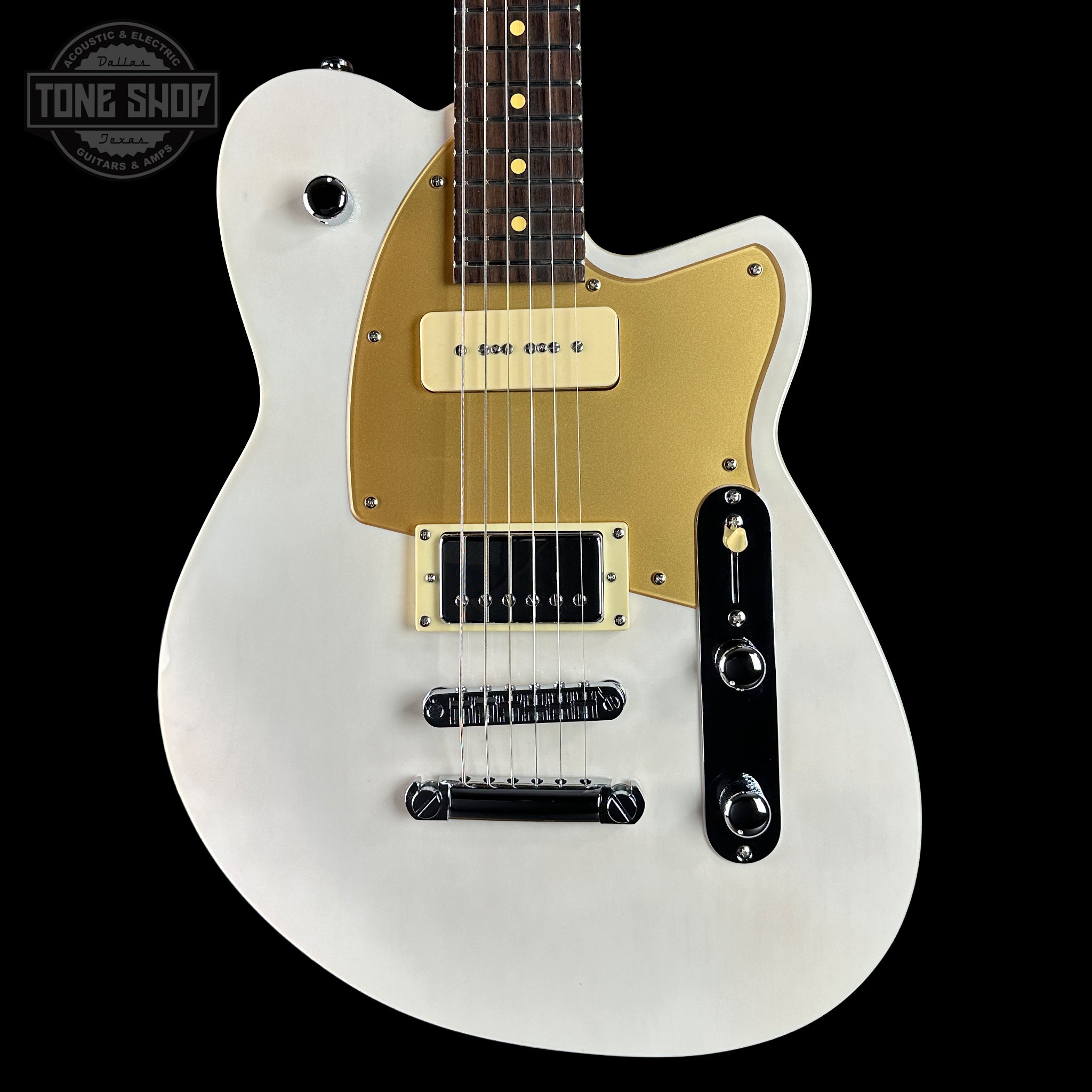 Reverend Double Agent OG Trans White / Gold Back Tone Shop