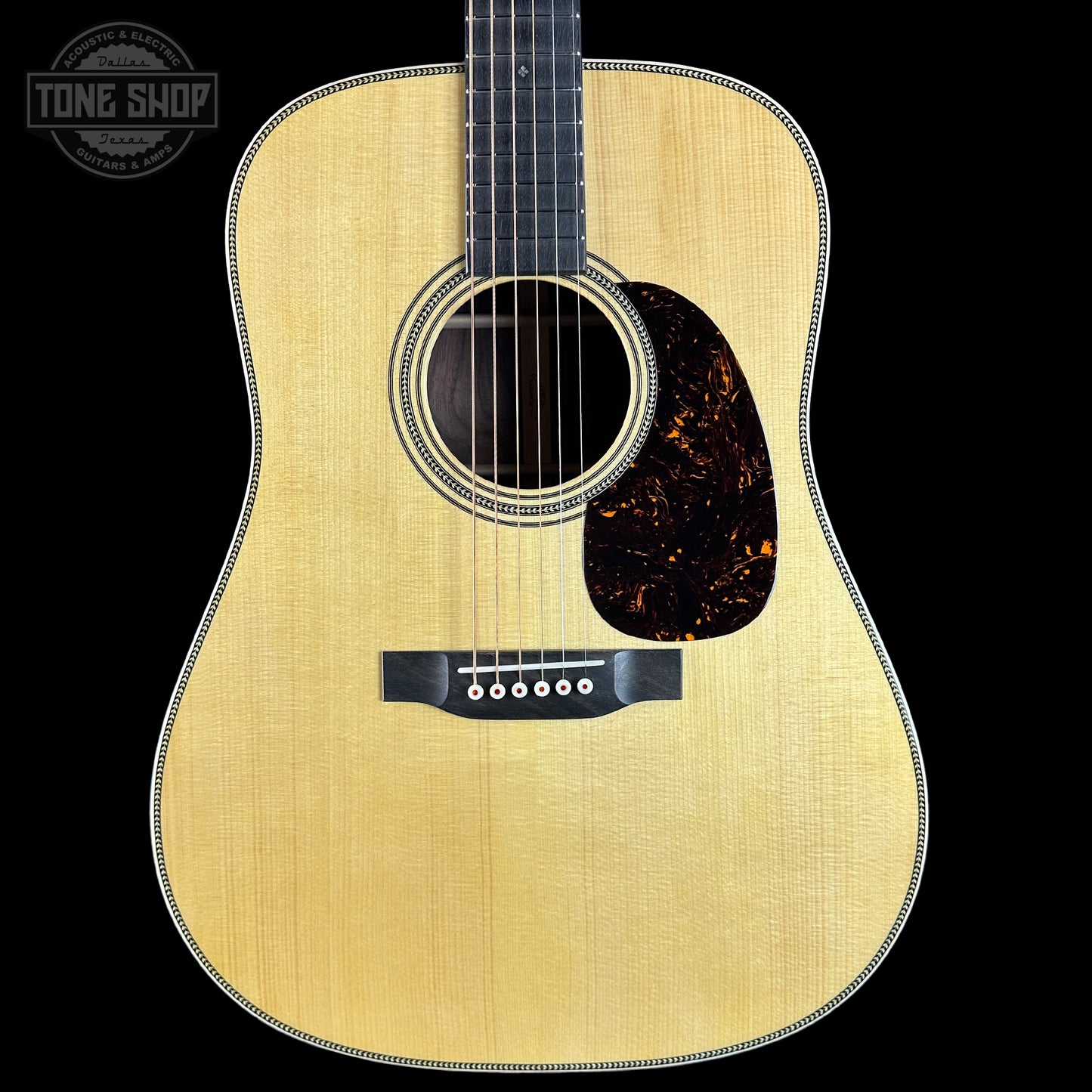 Front of Martin Custom Shop Dread 14-Fret Wild Grain East Indian Rosewood.