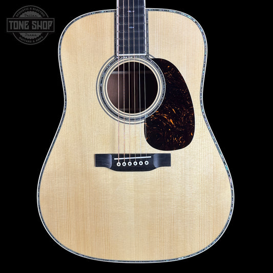 Front of Martin Custom Shop Dread 42 Style Adirondack/Sinker Mahogany.