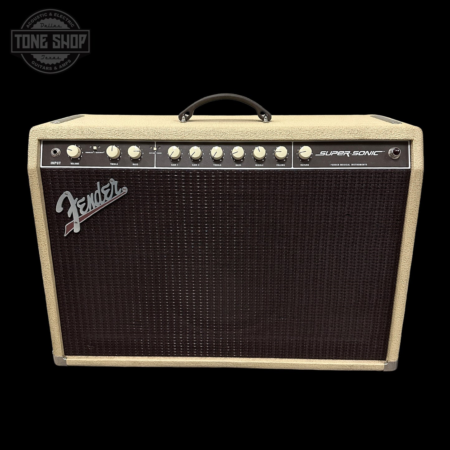 Front of Used Fender Super Sonic 1x12 60w.