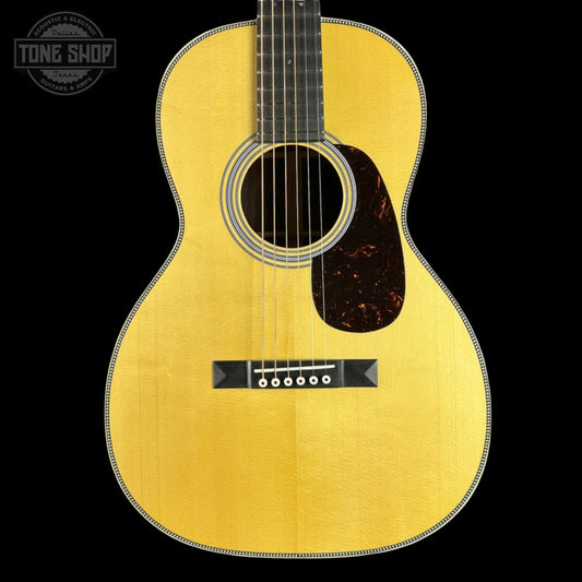 Front of Martin Custom Shop 00-12F 28 Style Adirondack / Wild Grain East Indian Rosewood.