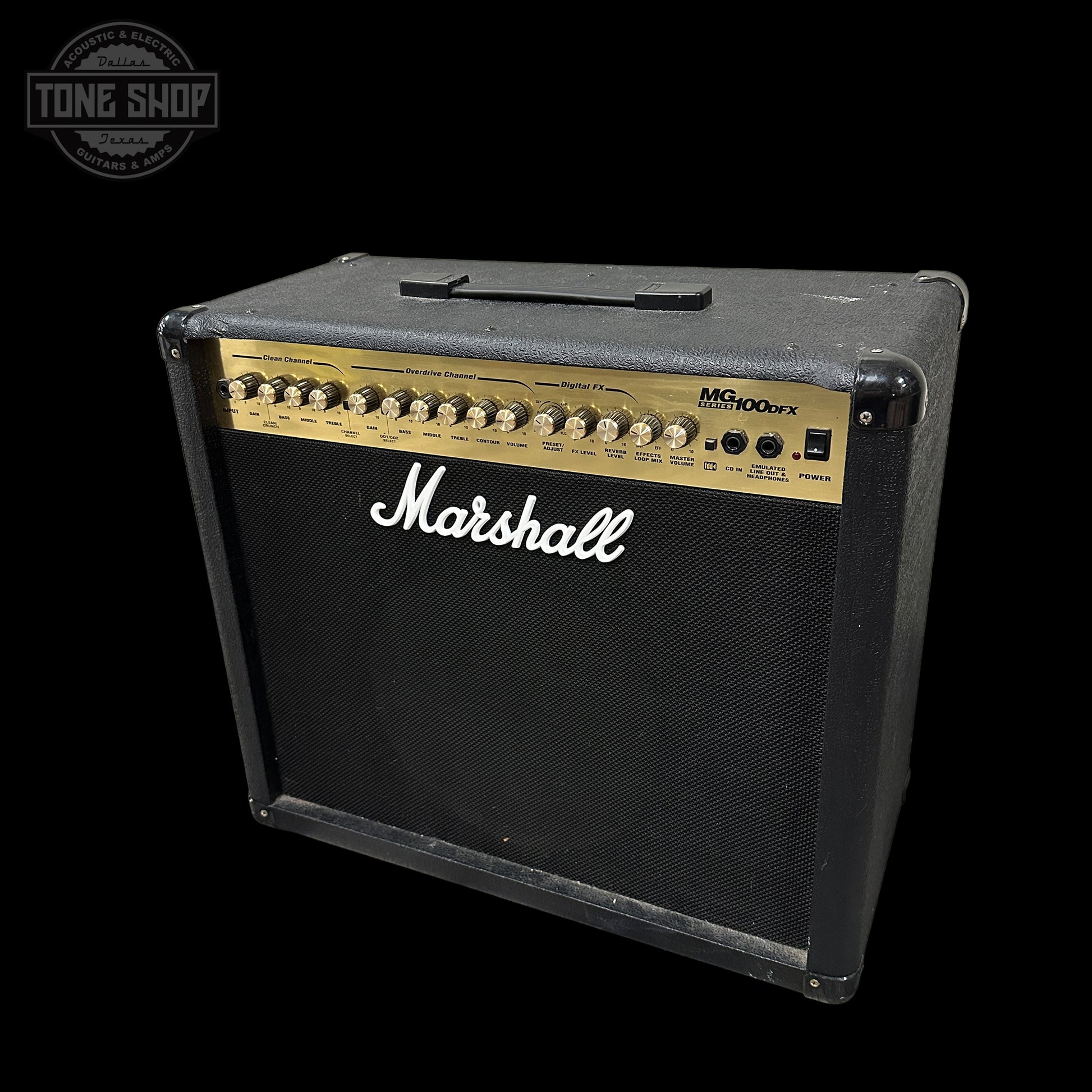 Front of Used Marshall MG100DFX.