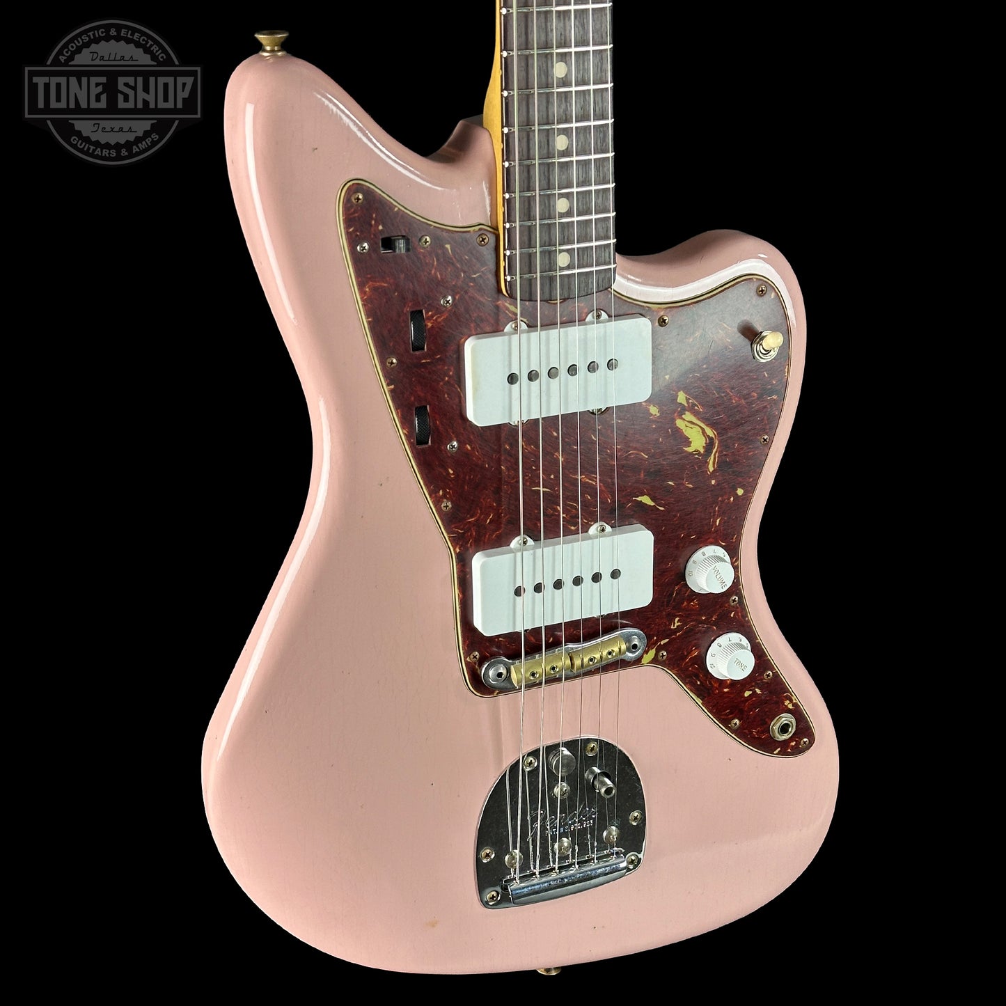 Front angle of Fender Custom Shop 1962 Jazzmaster Journeyman Relic PHC SPK.