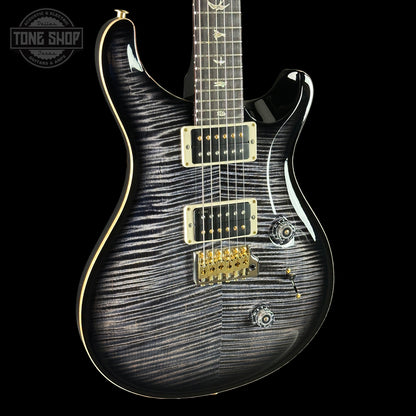 Front angle of PRS Custom 24 10 Top Purple Mist.