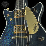 Front angle of Gretsch Custom Shop G6128-62 Holoflake NOS.