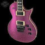 Front angle of ESP USA Eclipse Disco Pink Sparkle.