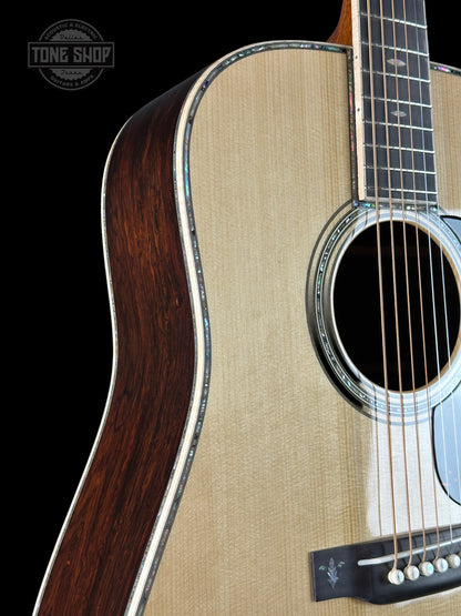 Front angle of Martin Custom Shop 45 Style Dread Torch Adirondack VTS/Cocobolo.