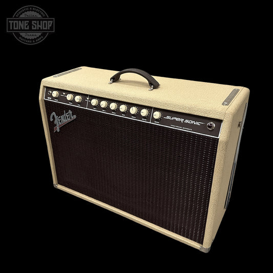 Front angle of Used Fender Super Sonic 1x12 60w.