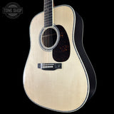 Front angle of Martin Custom Shop Dread 41 Style Torch Adirondack/Cocobolo.