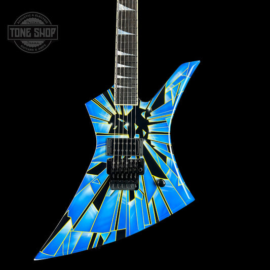 Front of Jackson Custom Shop Kelly KE1 RVRS Shattered Glass.
