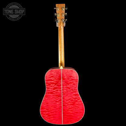 Full back of Martin Custom Shop Dread 14-Fret Quilted Maple.