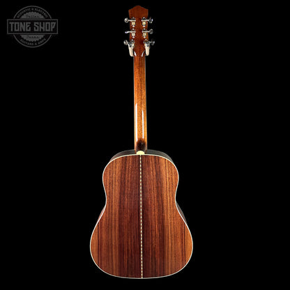 Full back of Collings CJ Adirondack Sunburst Tigerstripe Pickguard.