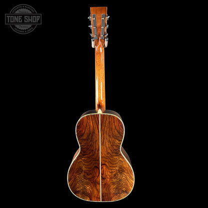 Full back of Martin Custom Shop 00-12F 45 Style Adirondack/Wild Grain East Indian Rosewood.