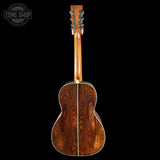Full back of Martin Custom Shop 00-12F 28 Style Italian Alpine Spruce/ Wild Grain East Indian Rosewood.