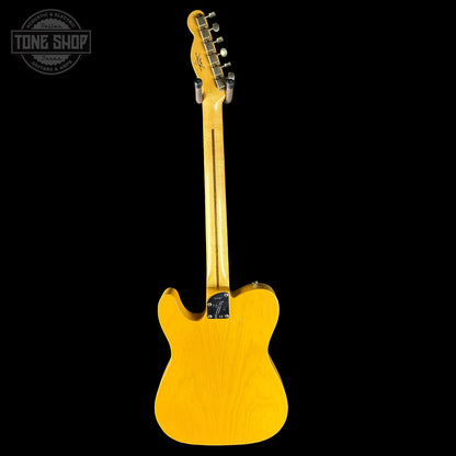 Full back of Fender Custom Shop Postmodern Tele MN Journeyman Relic Aged Butterscotch Blonde.