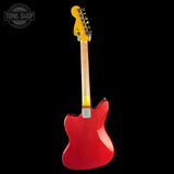 Full back of Nash JG-63 Red Sparkle Light Aging.