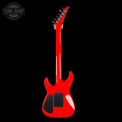 Red electric guitar on a black background with 'Tone Shop' logo.