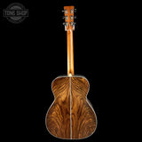 Full back of Martin Custom Shop 0000 Wild Grain East Indian Rosewood.