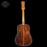 Full back of Martin Custom Shop Dread 41 Style Torch Adirondack/Cocobolo.