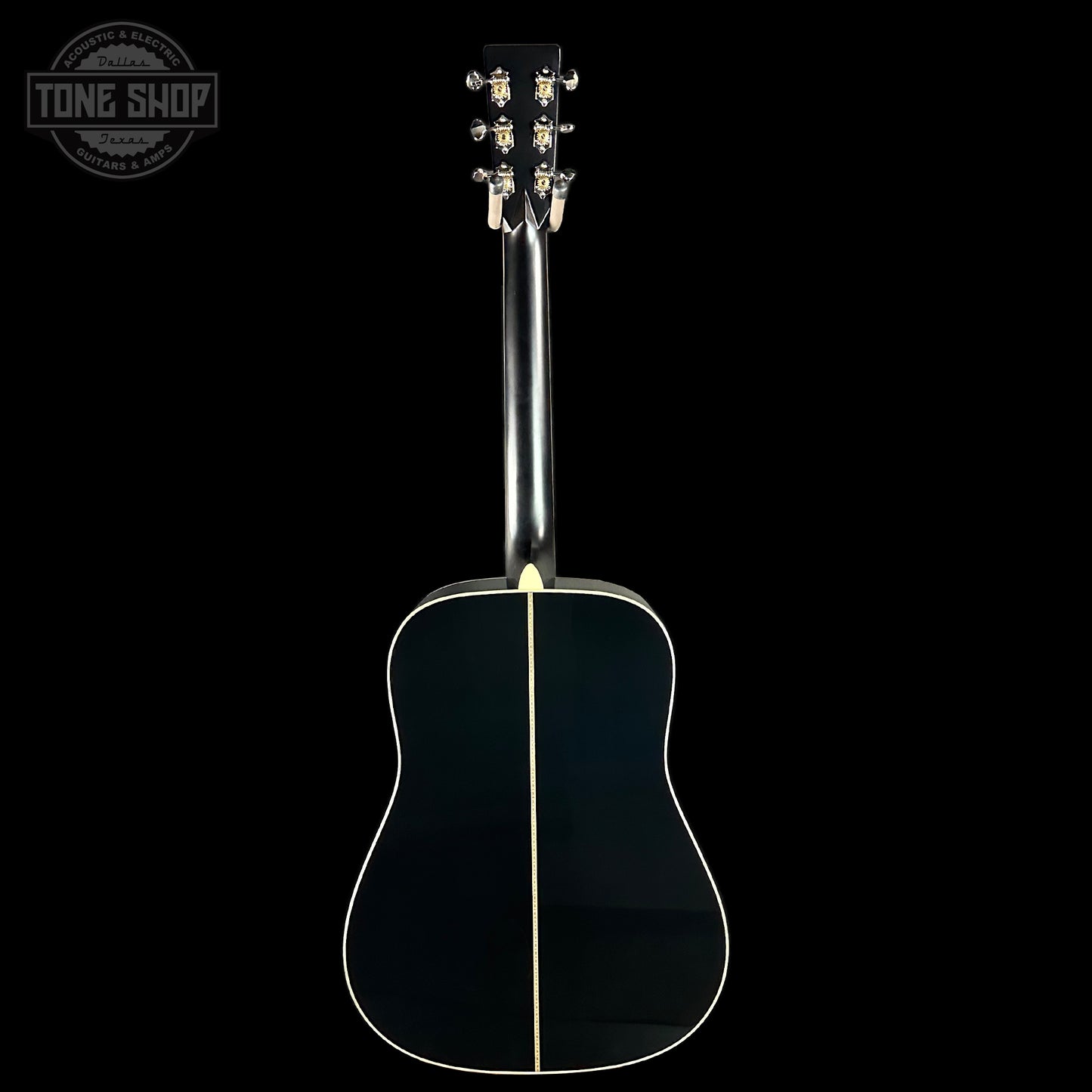 Full back of Martin Custom Shop D-41 Black Sitka/EIR.