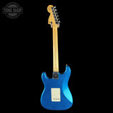 Full back of Fender Custom Shop 1969 Stratocaster Journeyman Relic Blue Sparkle.