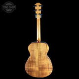 Full back of Taylor 2025 Namm Custom #40 Grand Concert AA Koa.