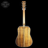 Full back of Martin Custom Shop Dread 41 Style Adirondack / Exceptional Broad Figure Koa.