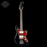 Full front of Fender Custom Shop 1962 Jazzmaster Journeyman Relic Black.