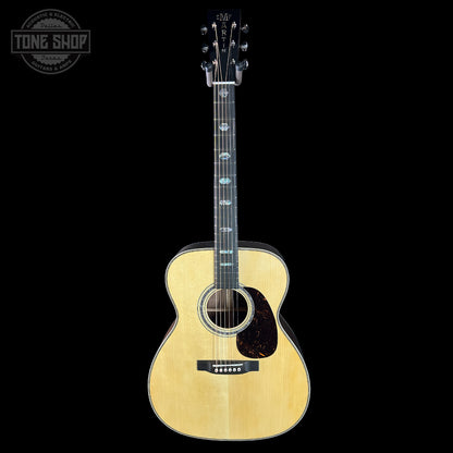 Full front of Martin Custom Shop 0000 Wild Grain East Indian Rosewood.