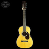 Full front of Martin Custom Shop 00-12F 28 Style Italian Alpine Spruce/ Wild Grain East Indian Rosewood.