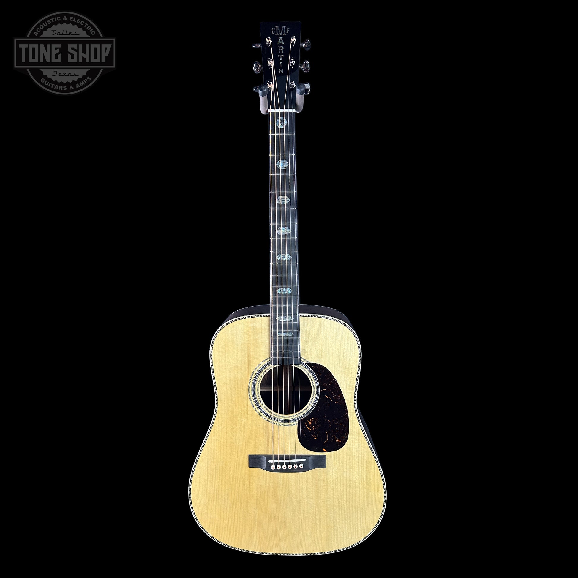 Full front of Martin Custom Shop Dread 14-Fret Wild Grain East Indian Rosewood.