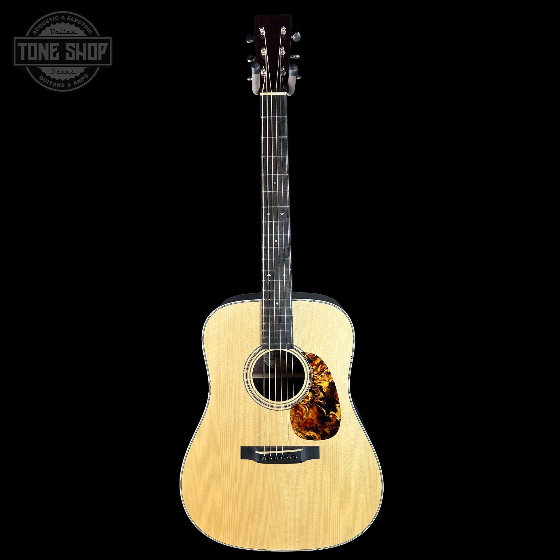 Full front of Collings D2HA Hill Country Natural Adirondack.