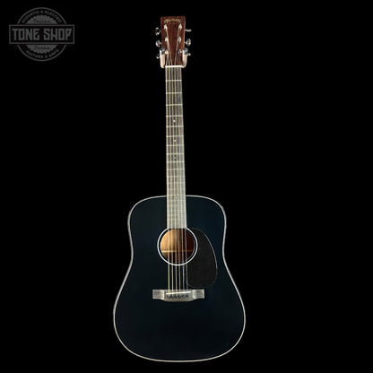 Full front of Martin Custom Shop Dread 14-Fret Jaguar Claw Mahogany Black Top.