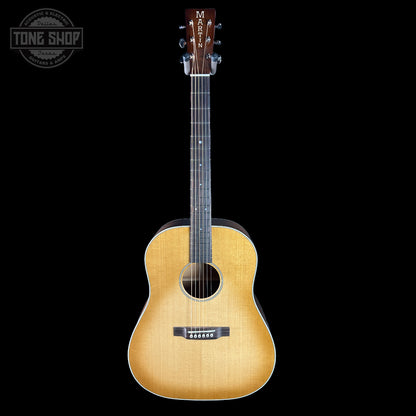 Full front of Martin Custom Shop Slope Shoulder Dread VTS Spruce/Mahogany Toasted Burst.