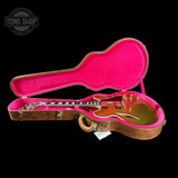 Gibson Custom Shop 1959 ES-355 Reissue Diamond F-Holes Gold Sparkle Heavy Flake Gloss in case.