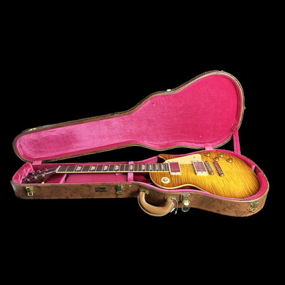 Gibson Custom Shop M2M 1959 Les Paul Standard Chambered Golden Poppy Burst Murphy Lab Ultra Light Aged in the case.