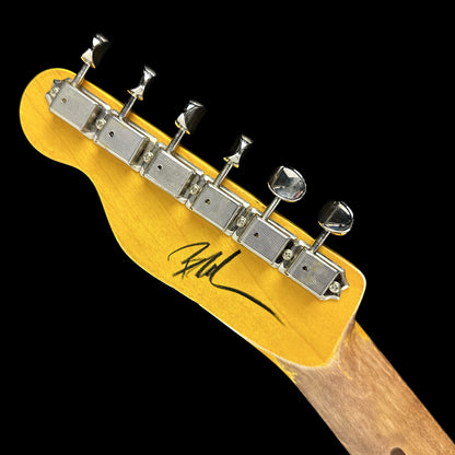 Back of Nash T-52 Butterscotch Blonde Light Aging Ash/MP headstock.