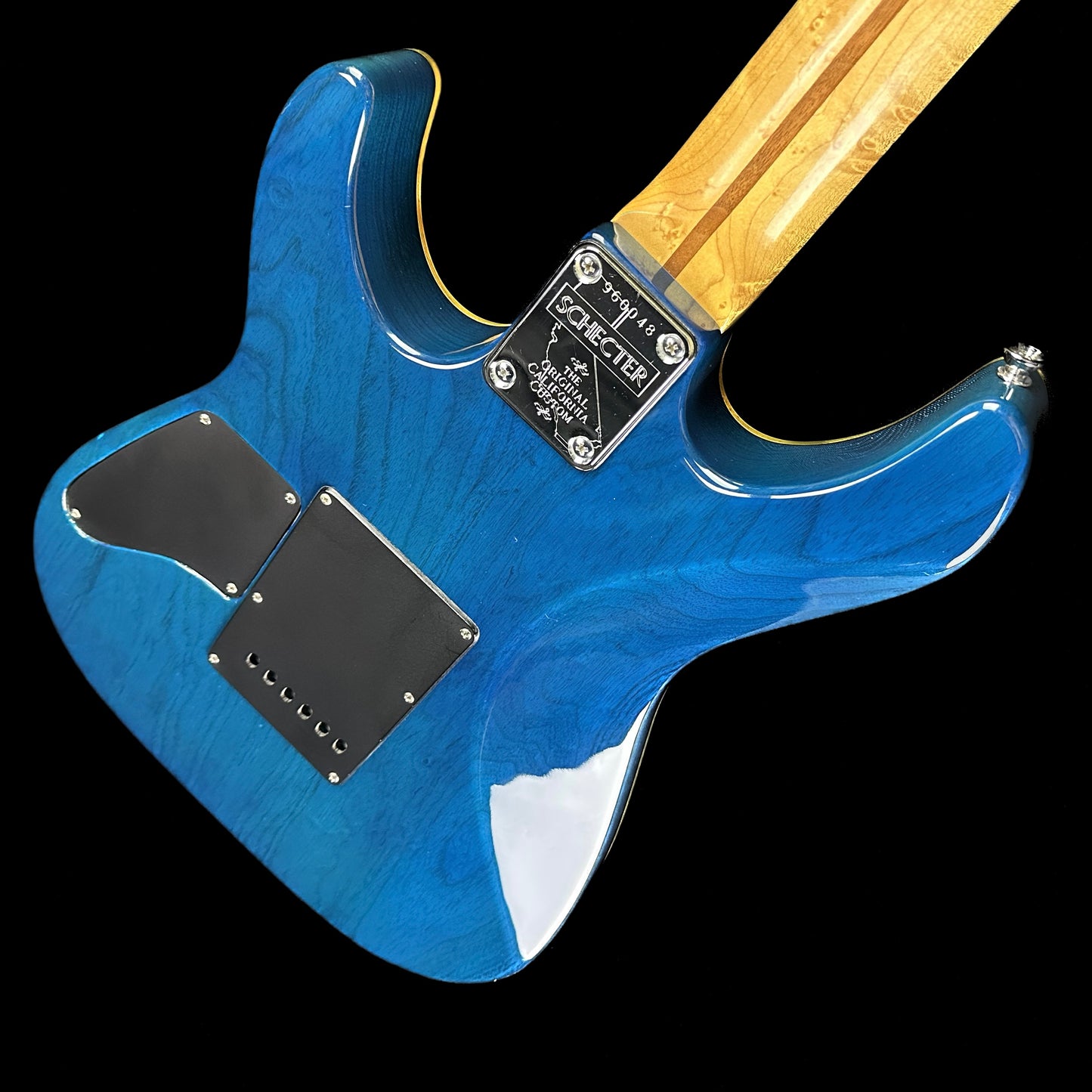 Used 1996 Schecter California Custom S-Style Blue w/case TSU14857