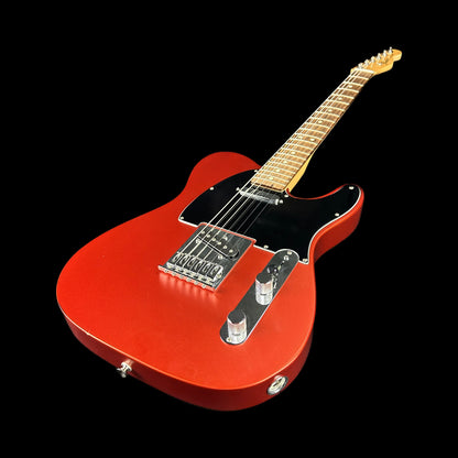 Front angle of Used Fender Standard Telecaster Satin Flame Orange TSU15164.
